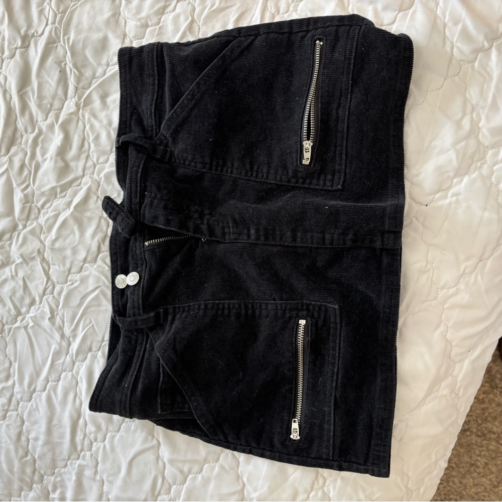 Forever 21 Charcoal Corduroy Skirt